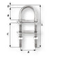 Wichard U-Bolt Pad Eye - 8mm Diameter - 5/16" - 80mm Length - 3-5/32" [06514] - BuoyMart.com  Accessories Wichard Marine