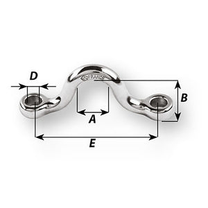 Wichard Eye Strap - 8mm Diameter - 5/16" - 60mm Spacing - 2-23/64" [09204] - BuoyMart.com  Accessories Wichard Marine