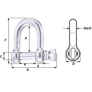 Wichard HR D Shackle - 16mm Diameter - 5/8" [11208] - BuoyMart.com  Shackles/Rings/Pins Wichard Marine