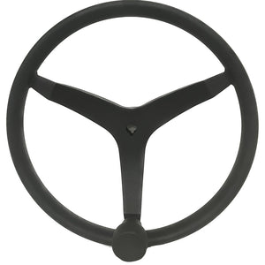 Uflex - V46 - 13.5" Stainless Steel Steering Wheel w/Speed Knob - Black [V46B] - BuoyMart.com  Steering Wheels Uflex USA