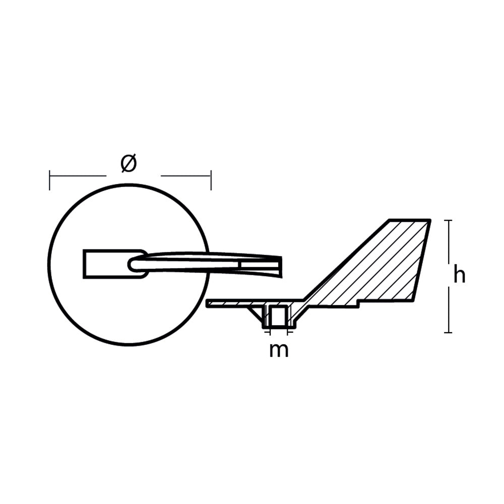 Tecnoseal Zinc Yamaha Trim Tab Anode f/150 - 225 HP Motors [01143] - BuoyMart.com  Anodes Tecnoseal