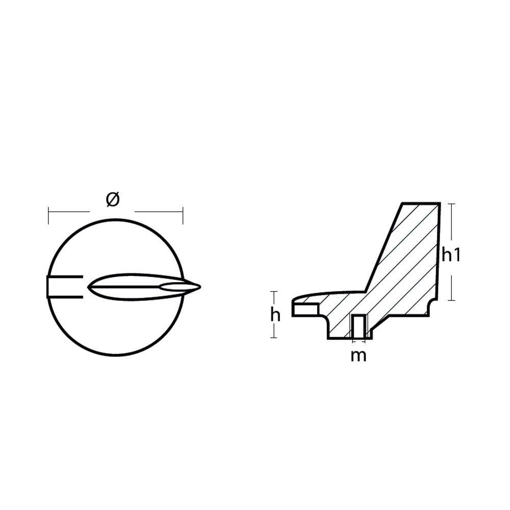 Tecnoseal Zinc Yamaha Trim Tab Anode f/200 - 300 HP Motors [01145] - BuoyMart.com  Anodes Tecnoseal