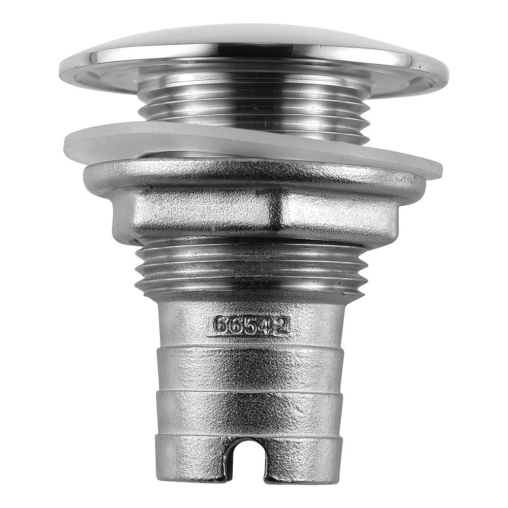 Attwood Stainless Steel Thru-Hull Short Straight Barbed - 1" Inner Diameter [66542-3] - BuoyMart.com  Thru-Hull Fittings Attwood Marine