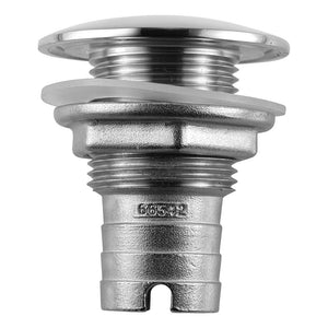 Attwood Stainless Steel Thru-Hull Short Straight Barbed - 1" Inner Diameter [66542-3] - BuoyMart.com  Thru-Hull Fittings Attwood Marine