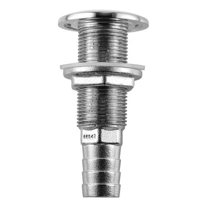 Attwood Stainless Steel Thru-Hull Standard Straight Barbed - 5/8" Inner Diameter [66546-3] - BuoyMart.com  Thru-Hull Fittings Attwood Marine