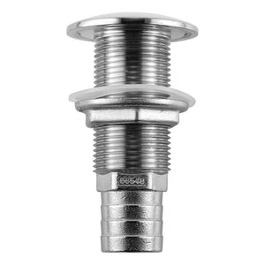 Attwood Stainless Steel Thru-Hull Standard Straight Barbed - 1" Inner Diameter [66548-3] - BuoyMart.com  Thru-Hull Fittings Attwood Marine