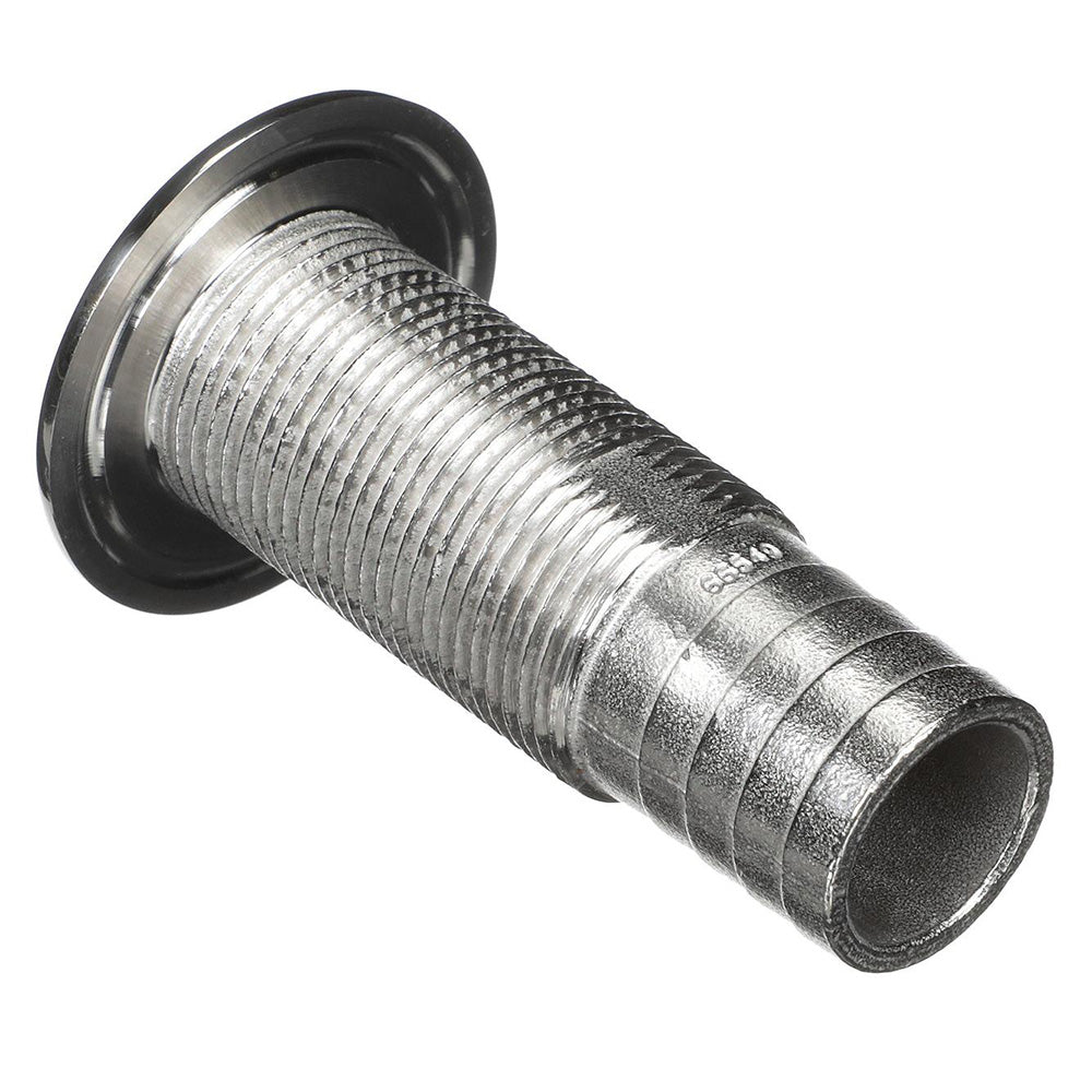 Attwood Stainless Steel Thru-Hull Standard Straight Barbed - 1-1/8" Inner Diameter [66549-3] - BuoyMart.com  Thru-Hull Fittings Attwood Marine