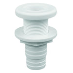 Attwood White Plastic Thru-Hull Fitting - 1-1/8" Inner Diameter [3874-3] - BuoyMart.com  Thru-Hull Fittings Attwood Marine