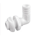 Attwood White Plastic 90 Degree Thru-Hull Connector - 1-1/8" Inner Diameter [3879-3] - BuoyMart.com  Thru-Hull Fittings Attwood Marine