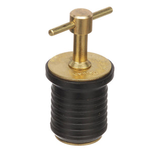 Attwood T-Handle Brass Drain Plug - 1" Diameter [7526A7] - BuoyMart.com  Fittings Attwood Marine