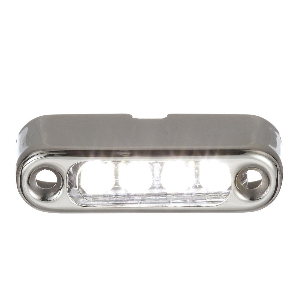 Attwood White LED Micro Light w/Stainless Steel Bezel  Vertical Mount [6350W7] - BuoyMart.com  Interior / Courtesy Light Attwood Marine