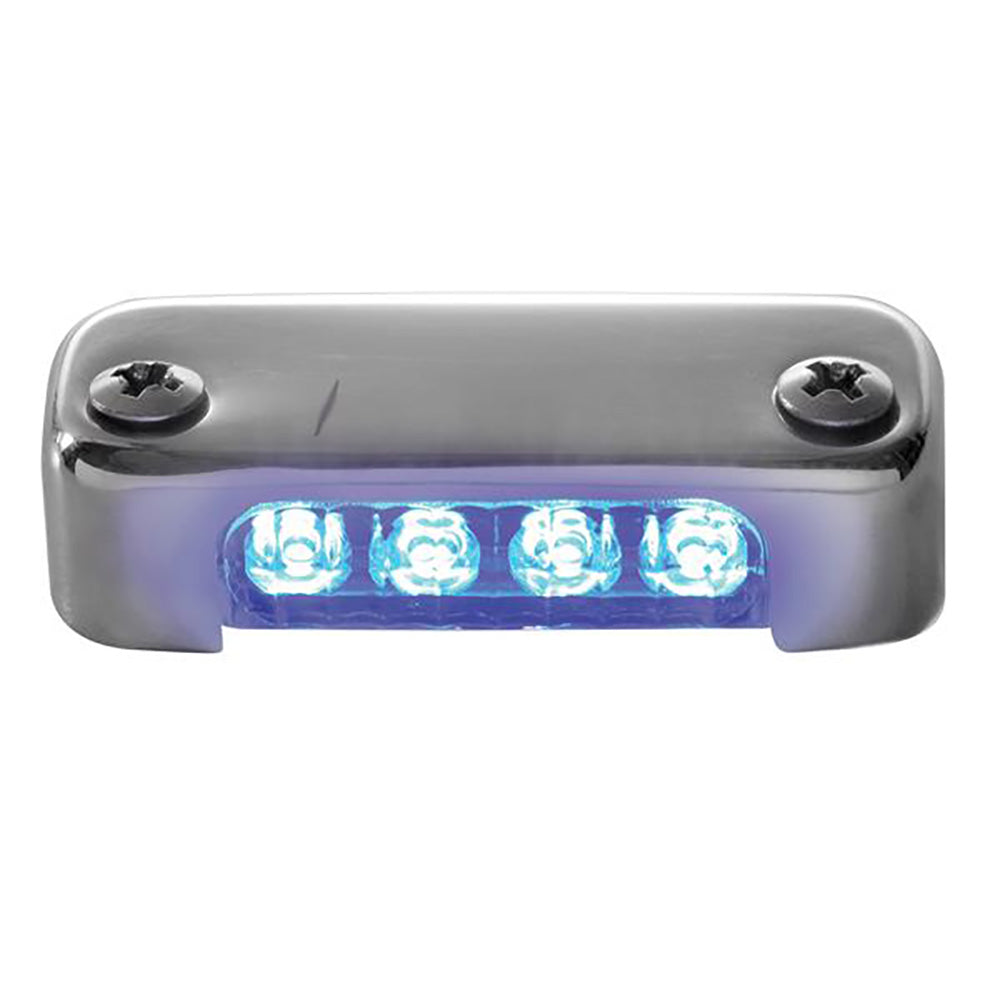 Attwood Blue LED Micro Light w/Stainless Steel Bezel  Vertical Mount [6350B7] - BuoyMart.com  Interior / Courtesy Light Attwood Marine