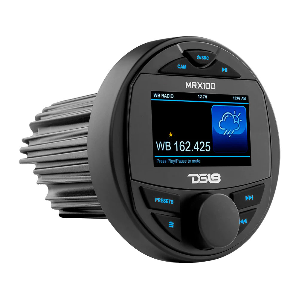 DS18 MRX100 2 Zone Marine Head Unit w/TFT LCD Screen - 4x50 Watts Max [MRX100] DS18
