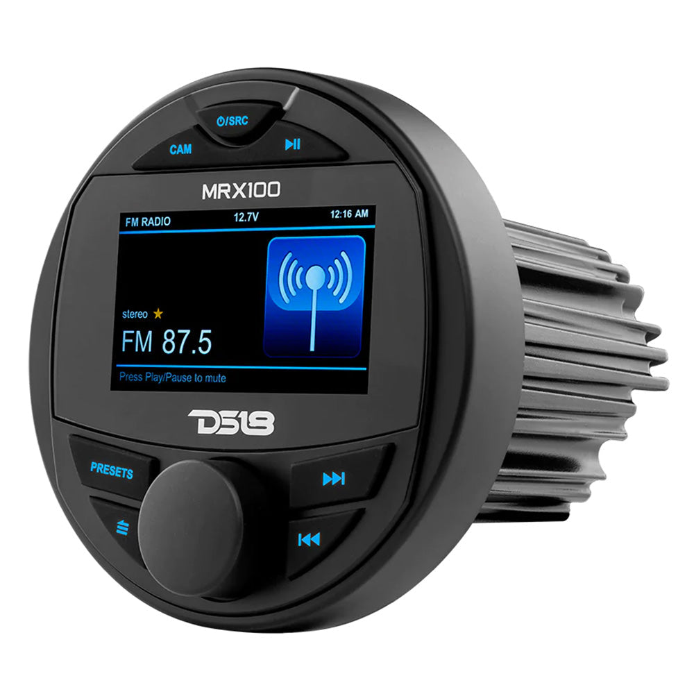 DS18 MRX100 2 Zone Marine Head Unit w/TFT LCD Screen - 4x50 Watts Max [MRX100] DS18