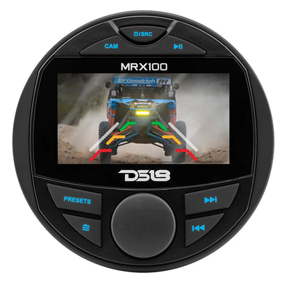 DS18 MRX100 2 Zone Marine Head Unit w/TFT LCD Screen - 4x50 Watts Max [MRX100] DS18