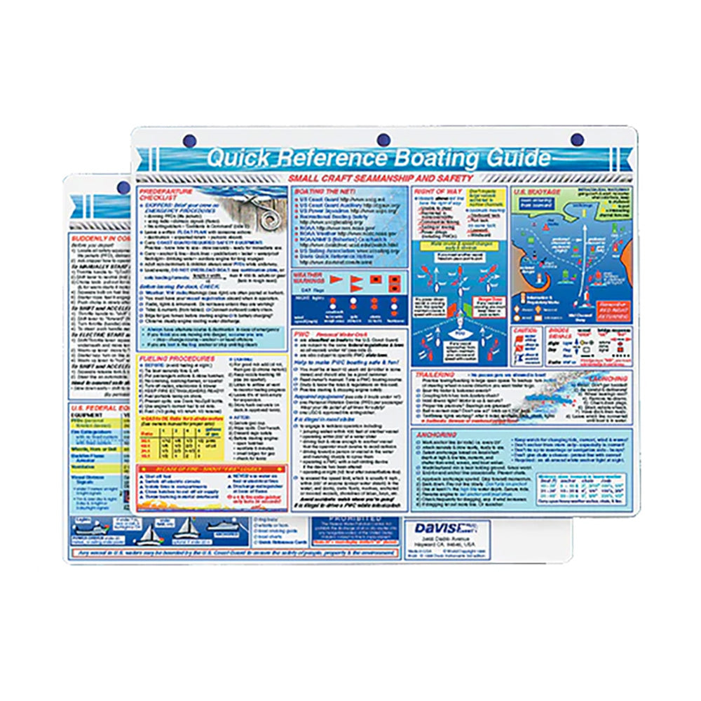 Davis Quick Reference Boating Guide Card [128] - BuoyMart.com  Accessories Davis Instruments
