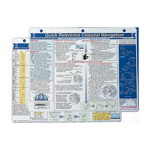Davis Quick Reference Celestial Navigation Card [132] - BuoyMart.com  Accessories Davis Instruments