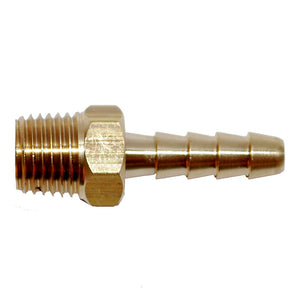 Attwood Universal Brass Fuel Hose Fitting - 1/4" NPT x 3/8" Barb [14540-6] - BuoyMart.com  Fuel Hose & Fittings Attwood Marine