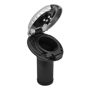 Attwood Deck Fill f/Carbon Canister System - Angled Body  Scalloped Chrome Cap [99DFCCAZ1S] - BuoyMart.com  Deck Fills Attwood Marine