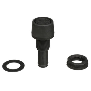 Attwood Straight Fuel Vent - Black Polypropylene [1607-3] - BuoyMart.com  Fuel Systems Attwood Marine