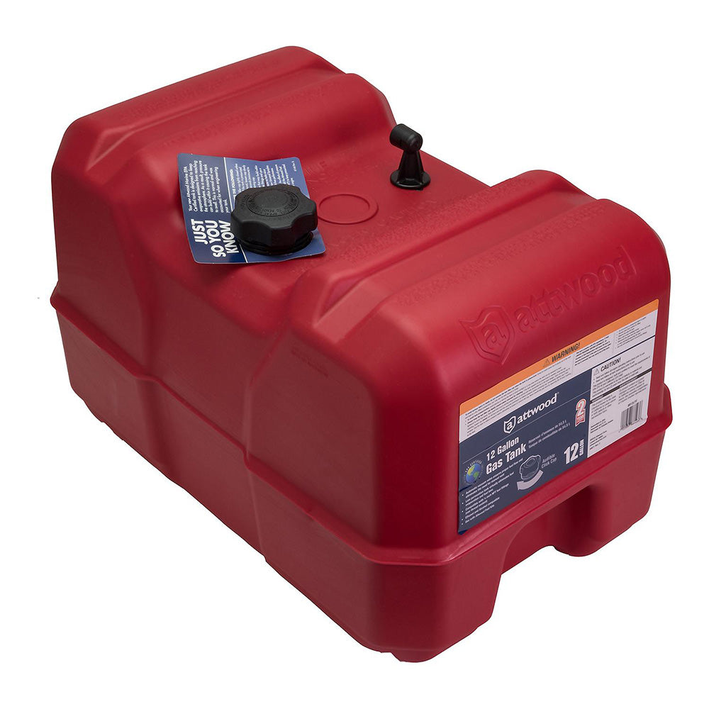 Attwood Portable Fuel Tank - 12 Gallon w/o Gauge [8812LP2] - BuoyMart.com  Fuel Tanks Attwood Marine