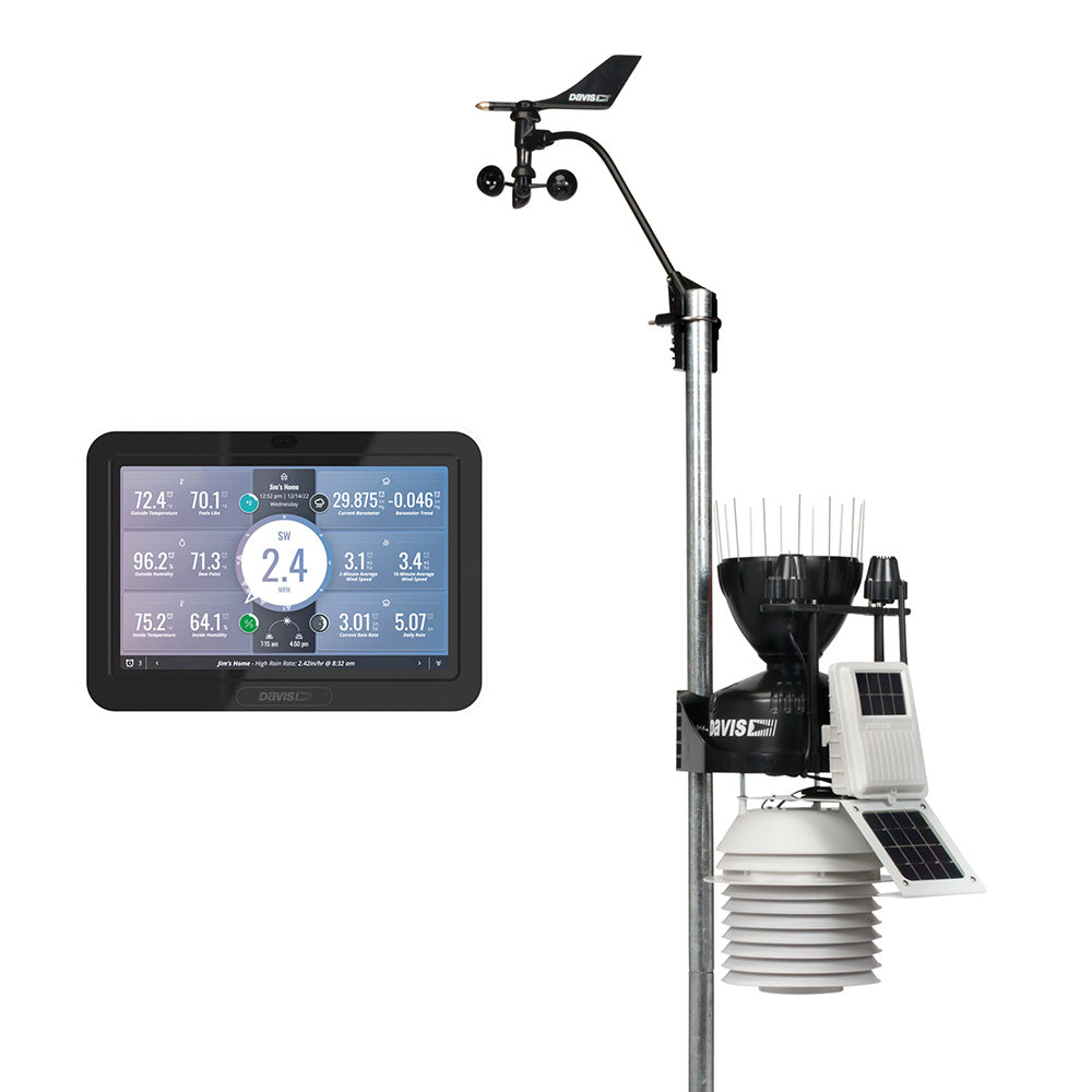 Davis Vantage Pro2 Wireless Weather Station w/WeatherLink Console, 24hr Fan Aspirated Radiation Shield, UV  Solar Sensors [6263] - BuoyMart.com  Weather Instruments Davis Instruments