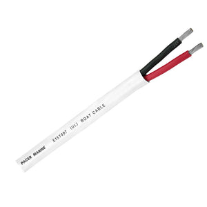 Pacer Round Duplex 2 Conductor Cable - 100' - 14/2 AWG - Red, Black [WR14/2DC-100] - BuoyMart.com  Wire Pacer Group