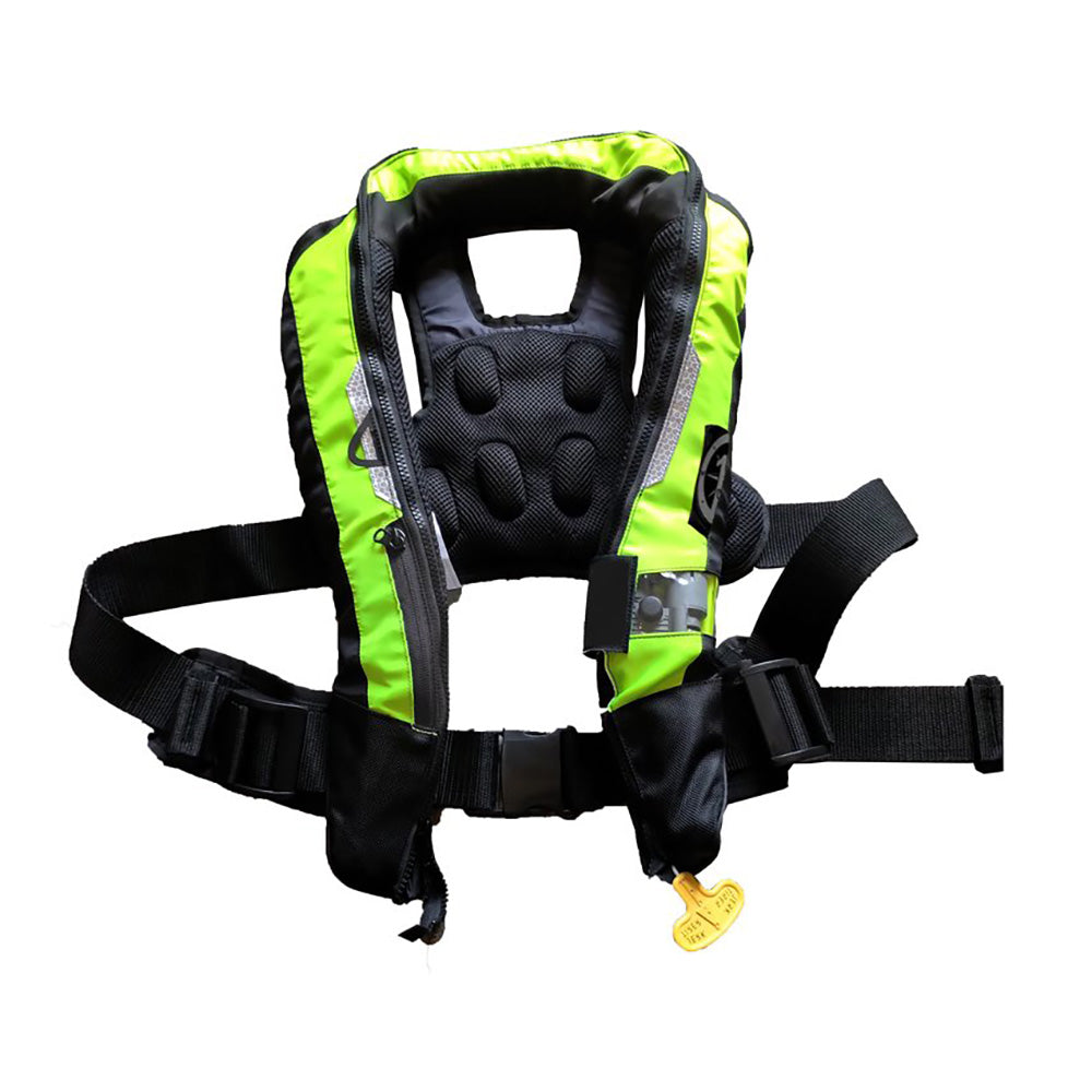 First Watch FW-40PRO Ergo Auto Inflatable PFD - Hi-Vis Yellow [FW-40PROA-HV] - BuoyMart.com  Personal Flotation Devices First Watch