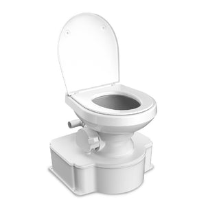 Dometic White M65 Marine Gravity Toilet - Standard Seat Size w/Foot Pedal [312070001] - BuoyMart.com  Portable Toilets Dometic