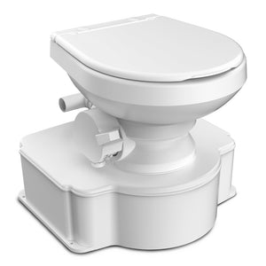 Dometic White M65 Marine Gravity Toilet - Standard Seat Size w/Foot Pedal [312070001] - BuoyMart.com  Portable Toilets Dometic