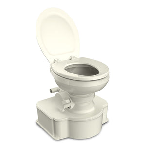 Dometic Bone M65 Marine Gravity Toilet - Elongated Seat Size w/Foot Pedal [312500003] - BuoyMart.com  Portable Toilets Dometic