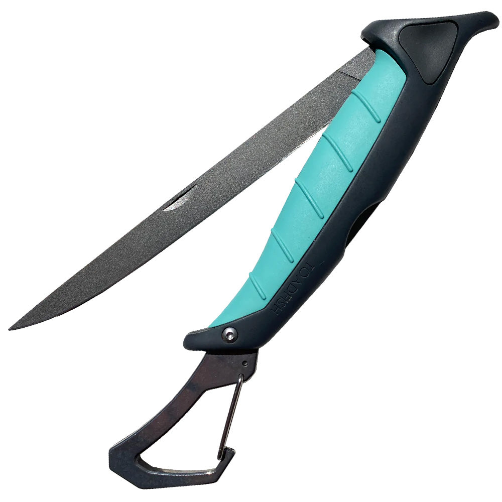 Toadfish Stowaway Folding Fillet Knife w/Built-In Carabiner - 7" [1029] - BuoyMart.com  Deck / Galley Toadfish