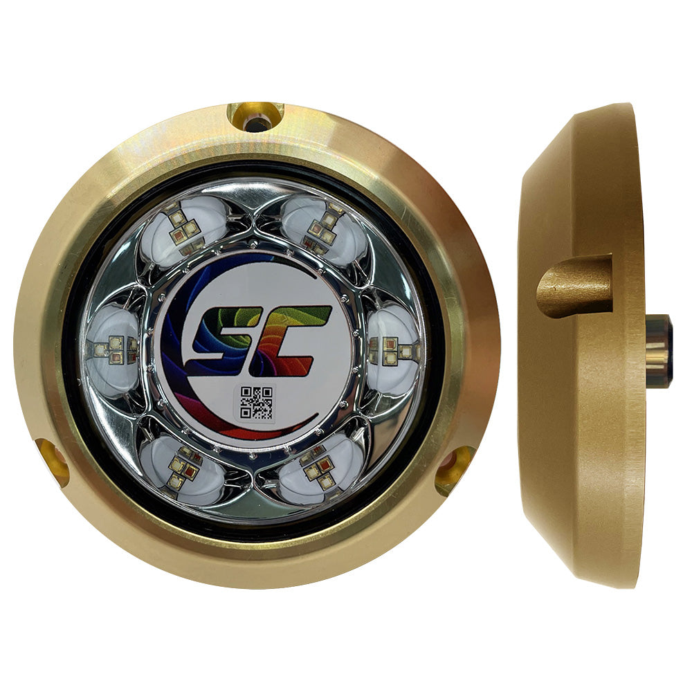 Shadow-Caster SC3 Series CC (Full Color Change) Bronze Surface Mount Underwater Light [SC3-CC-BZSM] - BuoyMart.com  Underwater Lighting Shadow-Caster LED Lighting