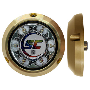 Shadow-Caster SC3 Series CC (Full Color Change) Bronze Surface Mount Underwater Light [SC3-CC-BZSM] - BuoyMart.com  Underwater Lighting Shadow-Caster LED Lighting