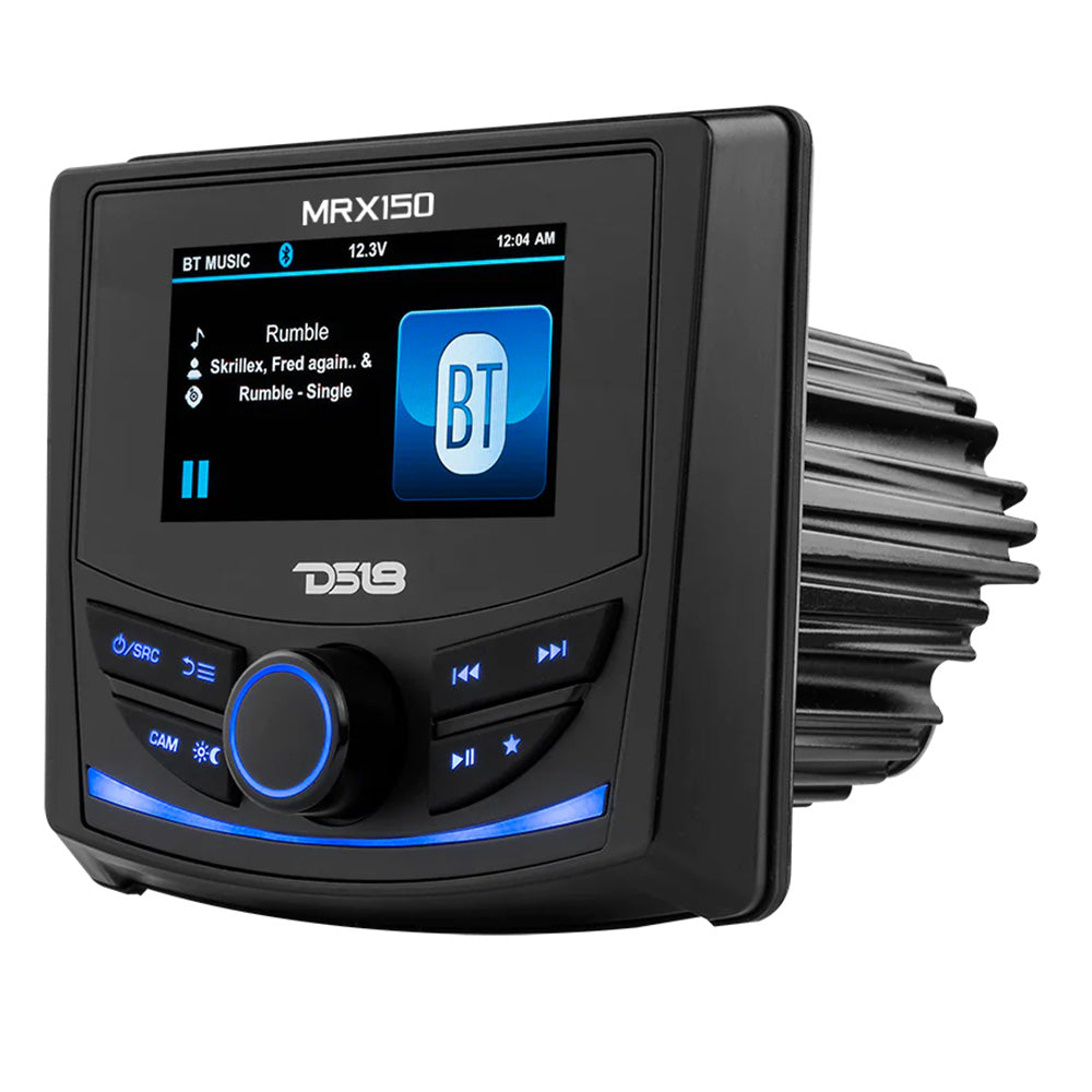 DS18 MRX150 2 Zone Marine  Powersports Head Unit w/3" Color TFT Display  Bluetooth - 4 x 40W [MRX150] DS18