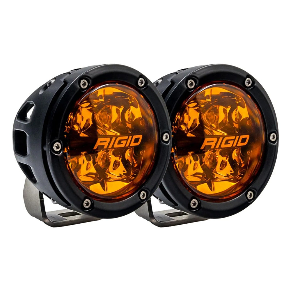 RIGID Industries 360 Series 4" Spot w/Amber Pro Lens - Pair [36123] - BuoyMart.com  Light Bars RIGID Industries