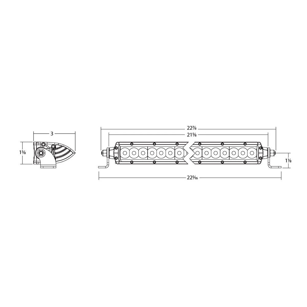 RIGID Industries SR Series 20" Spot w/Amber Pro Lens [922314] - BuoyMart.com  Light Bars RIGID Industries