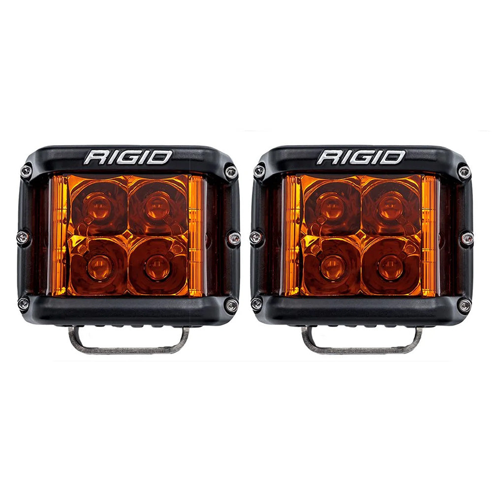 RIGID Industries D-SS Spot w/Amber Pro Lens - Pair [262214] - BuoyMart.com  Pods & Cubes RIGID Industries