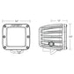 RIGID Industries D-Series Spot w/Amber Pro Lens - Pair [20252] - BuoyMart.com  Pods & Cubes RIGID Industries