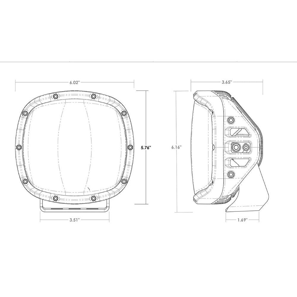 RIGID Industries Adapt XP w/Amber Pro Lens - Pair [300515] - BuoyMart.com  Lighting RIGID Industries
