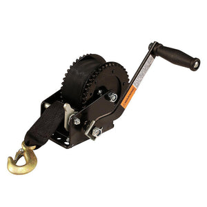Attwood 2000 lb Dual Drive Winch - 2" x 20 Nylon Strap [11195-4] - BuoyMart.com  Trailer Winches Attwood Marine