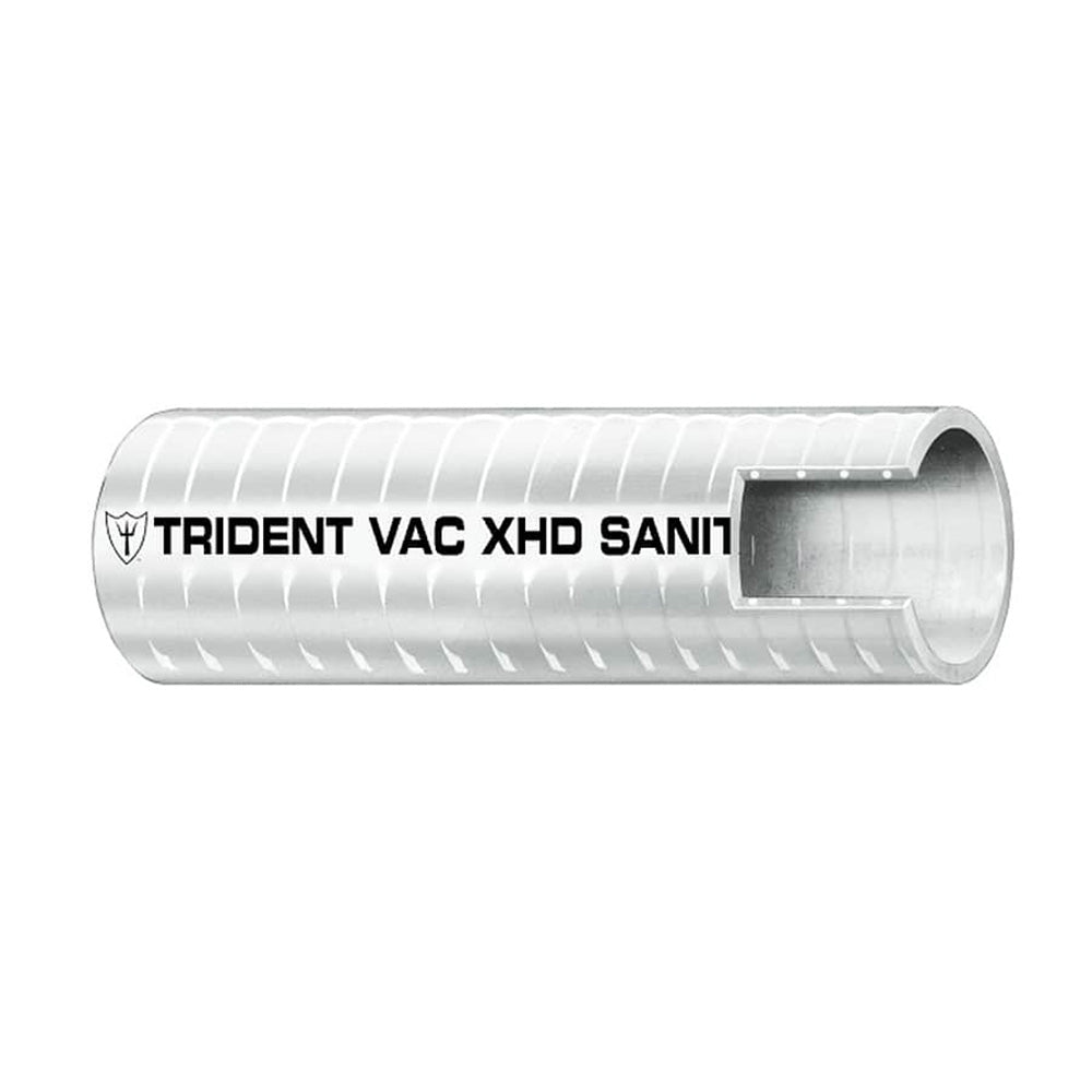 Trident Marine 1-1/2" x 50 Box VAC XHD Sanitation Hose - Hard PVC Helix - White [148-1126] - BuoyMart.com  Hose Trident Marine