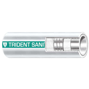 Trident Marine 1-1/2" x 50 Coil Premium Marine Sanitation Hose - White w/Green Stripe [102-1126] - BuoyMart.com  Hose Trident Marine