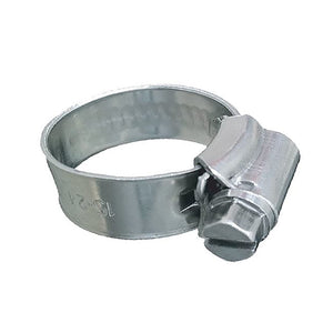 Trident Marine 316 SS Non-Perforated Worm Gear Hose Clamp - 3/8" Band - 11/32"-25/32" Clamping Range - 10-Pack - SAE Size 6 [705-0381] - BuoyMart.com  Accessories Trident Marine