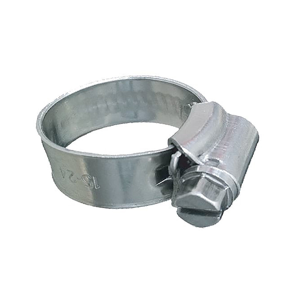 Trident Marine 316 SS Non-Perforated Worm Gear Hose Clamp - 3/8" Band - (3/4"  1-1/8") Clamping Range - 10-Pack - SAE Size 10 [705-0581] - BuoyMart.com  Accessories Trident Marine