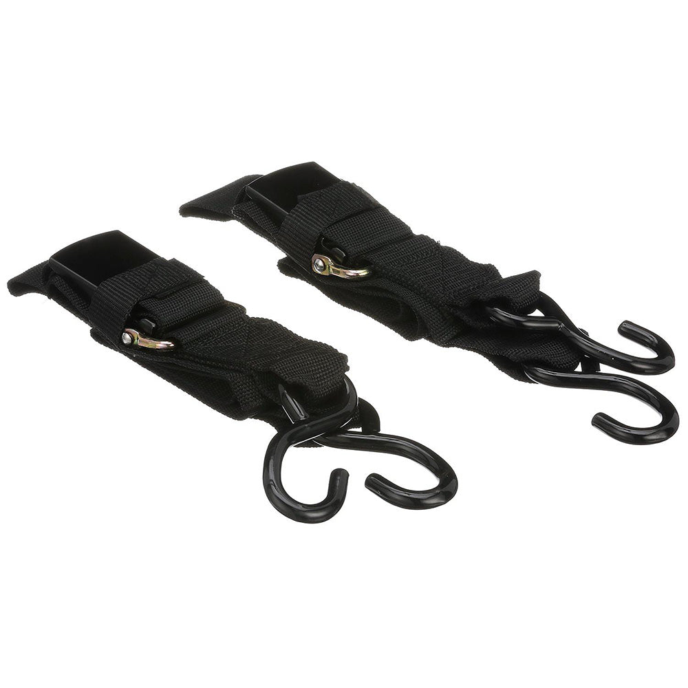 Attwood Quick-Release Transom Tie-Down Straps 2" x 4 Pair [15232-7] - BuoyMart.com  Tie-Downs Attwood Marine