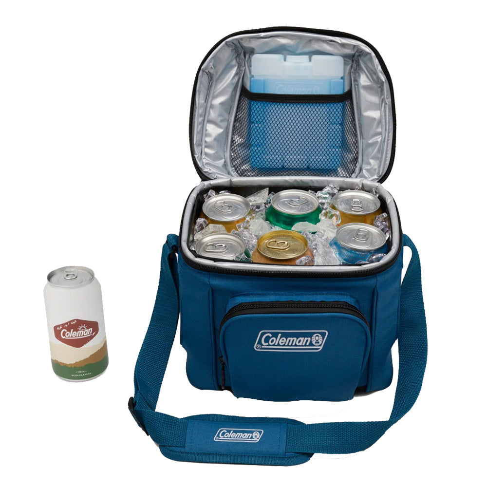 Coleman CHILLER 9-Can Soft-Sided Portable Cooler - Deep Ocean [2158134] - BuoyMart.com  Coolers Coleman