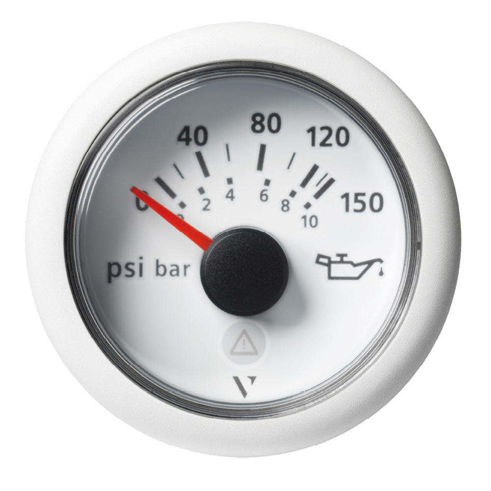 Veratron 52mm (2-1/16") ViewLine Engine Oil Pressure Gauge - 150 PSI - White Dial  Bezel [A2C59514202] - BuoyMart.com  Gauges Veratron