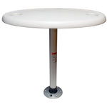 Springfield White Oval Table Package - 18" x 30" Threadlock [1690106] - BuoyMart.com  Deck / Galley Springfield Marine