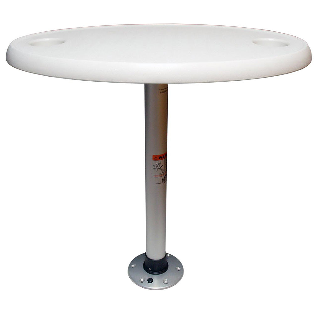 Springfield White Oval Table Package - 18" x 30" Threadlock [1690106] - BuoyMart.com  Deck / Galley Springfield Marine